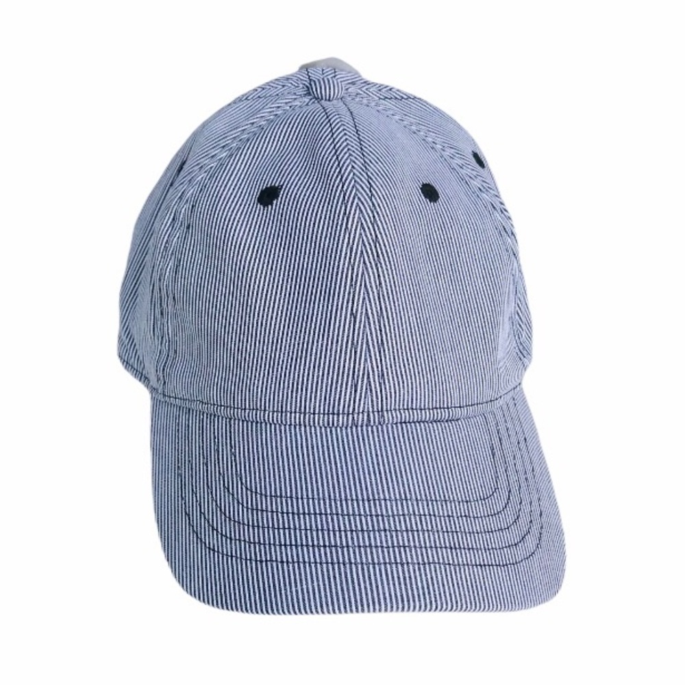 Time and Tru Unisex Black/White Mini Stripe Cap - OS
